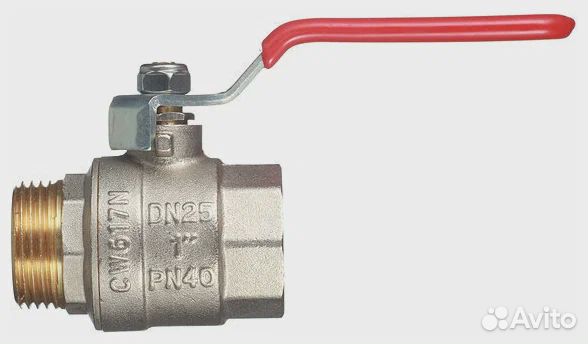 Кран шаровый латунный valtec DN25 PN40 Ду 25(1)