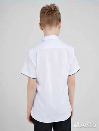 Рубашка на кнопках с коротким рукавом