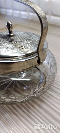 Хрустальная конфетница/сахарница СССР