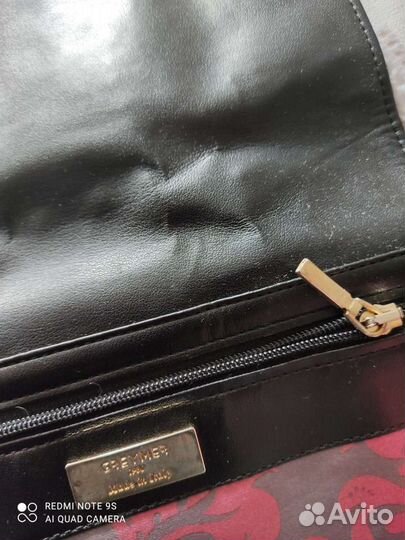 Сумка клатч натуральная кожа