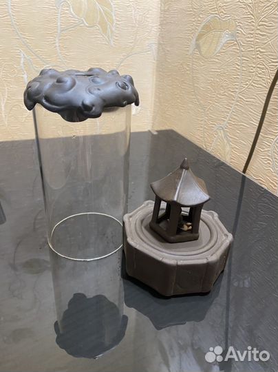 Подставка для благовоний, стелющийся дым