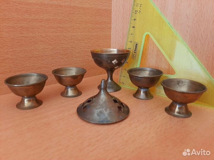 Немецкий бокал, ритуальный набор из латуни