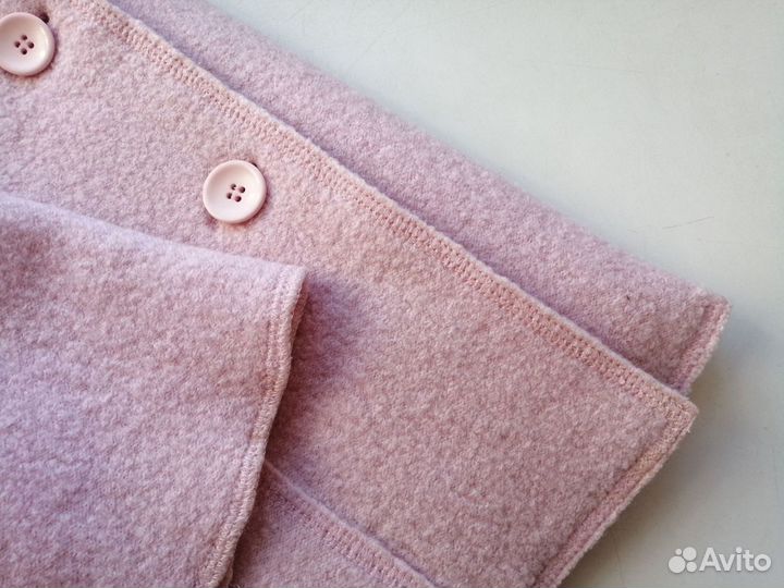 Шерстяной розовый пиджак шерсть вареная жакет 44 р