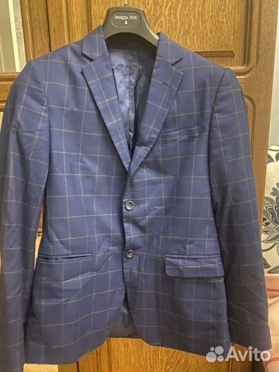 Костюм в клетку доя мальчика 15 лет