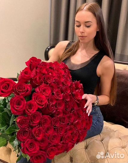 Розы Метровые 100 см доставка Москва