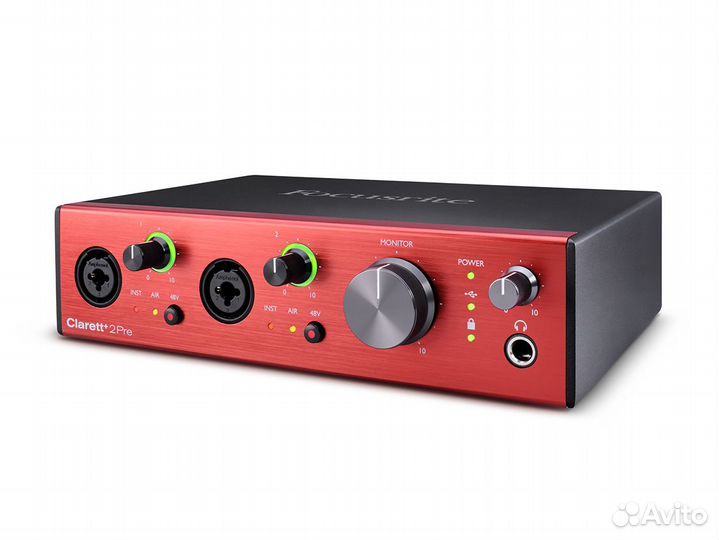 Focusrite Clarett+ 2Pre аудиоинтерфейс