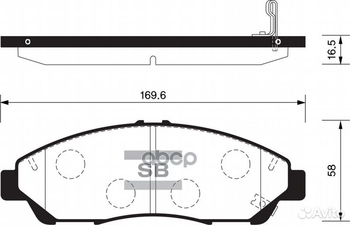 Колодки торм.дисковые Hi-Q honda pilot 09-11 (D