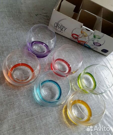 Бокалы crazy 6 шт 390 ml