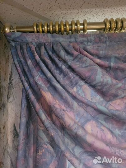 Шторы с ламбрекеном бу