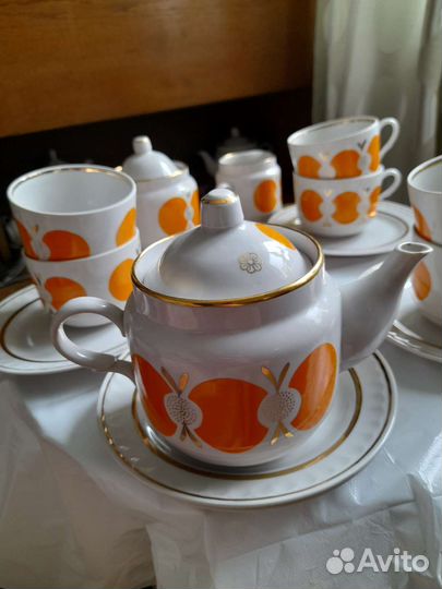 Новый Сервиз чайный СССР винтаж