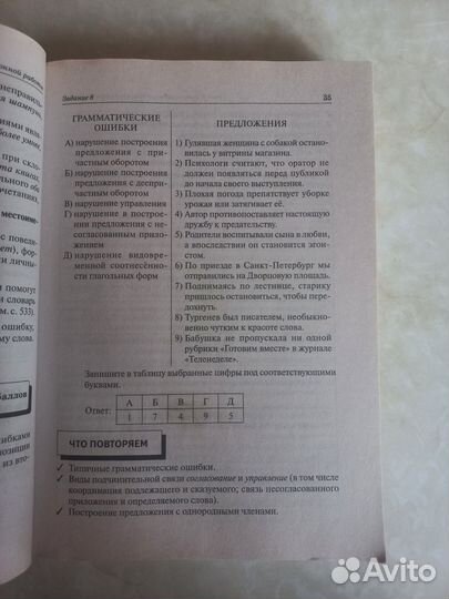 Справочник по русскому егэ