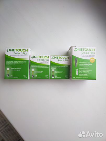 Глюкометр One Touch select+,тест полоски, ланцеты