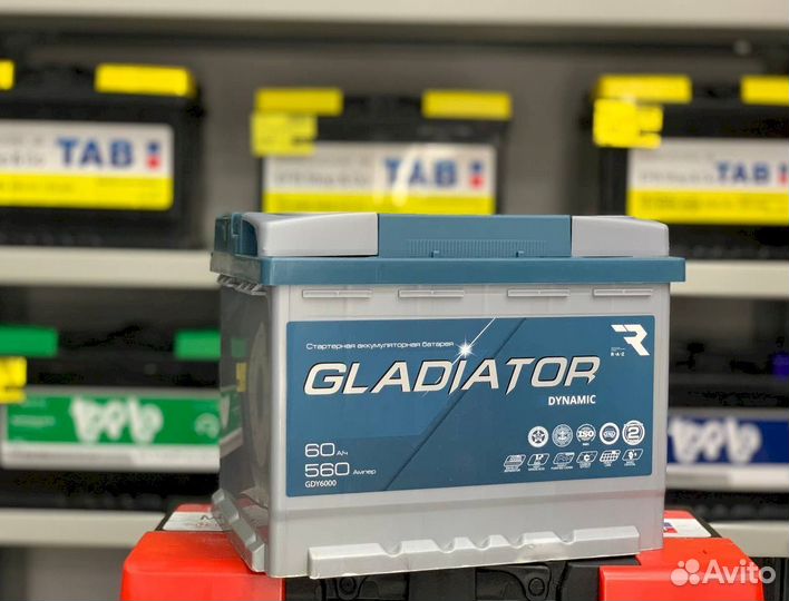 Аккумулятор gladiator dynamic 60 Ач