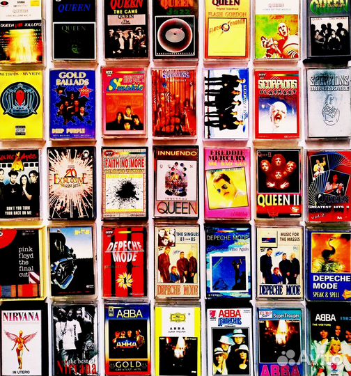 Кассеты западных рок и поп звезд(б/у)