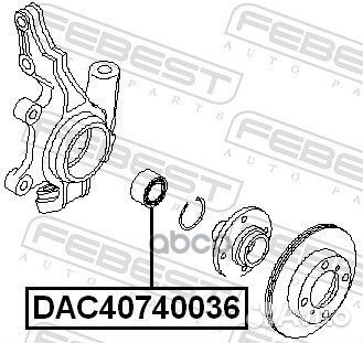 Подшипник ступ. перNissan Sunny N14 90/Almera