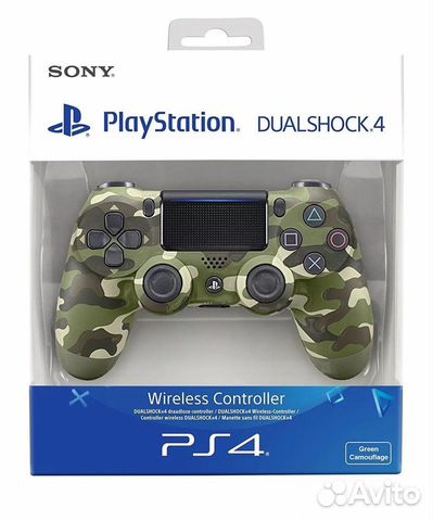 Новый геймпад Dualshock 4 V2 зелёный камуфляж