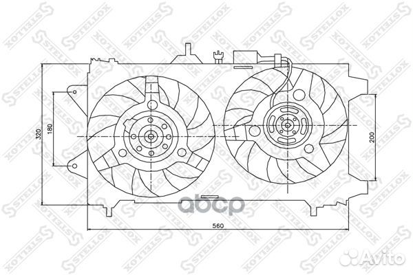 29-99089-SX вентилятор охлаждения правый Audi