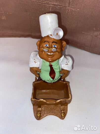 Статуэтка визитница, керамическая