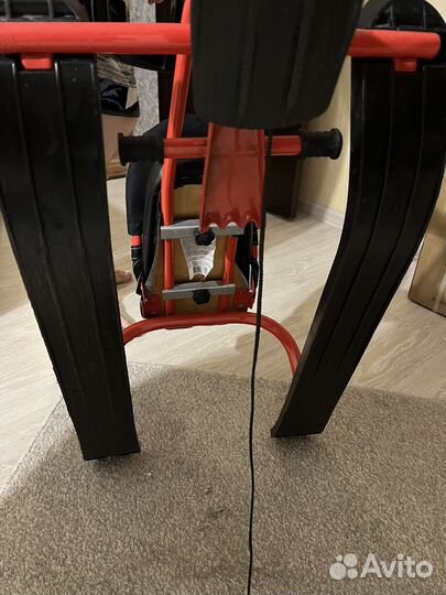 Детский снегокат со спинкой