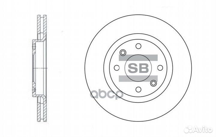 Диск тормозной SD5001 SD5001 Sangsin brake