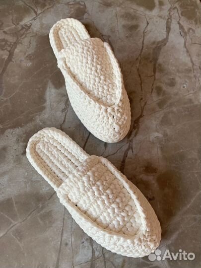 Мюли женские вязаные