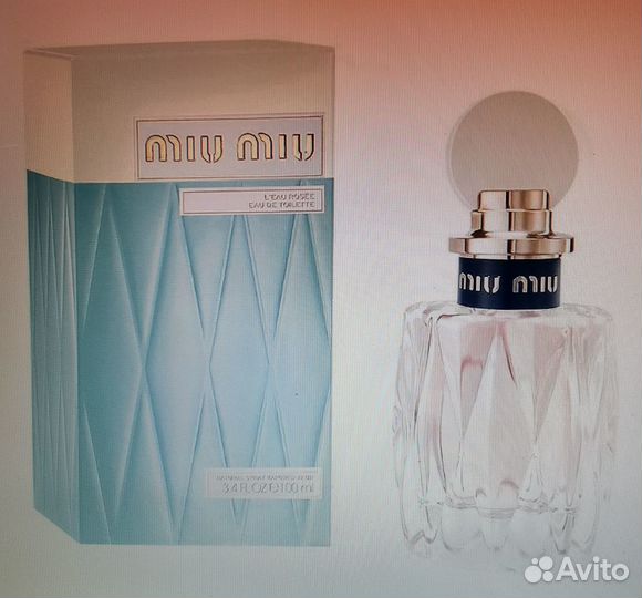 MIU MIU leau bleue EDP 100 ML tester женский