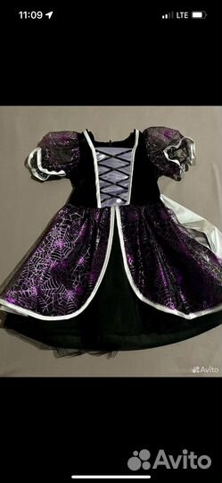 Карнавальный костюм для девочки ведьма р110