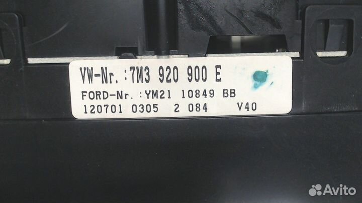 Щиток приборов Volkswagen Sharan, 2002