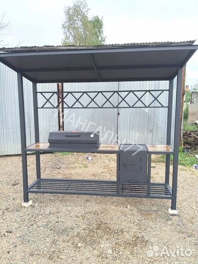 Мангал в стиле лофт