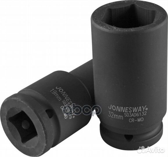 Головка ударная глубокая 3/4