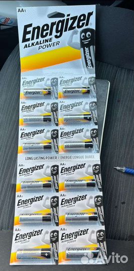 Батарейки Energizer AA/AAA лента отрыв 12шт. Ориг