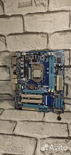 Материнская плата 1156 с процессором (комплект)