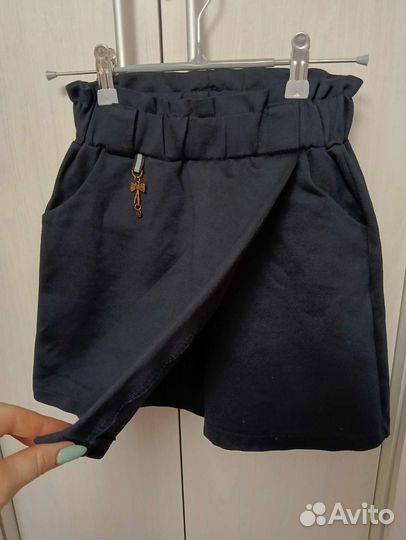 Юбка-шорты школьная