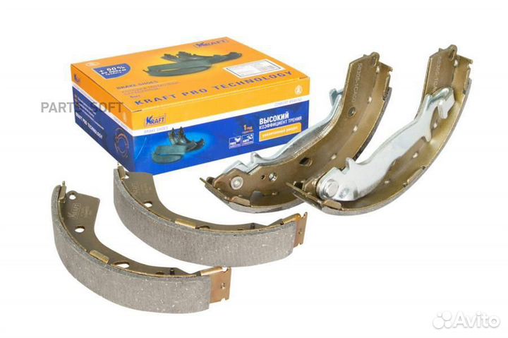 Kraft KT091519 Колодки тормозные барабанные Hyunda