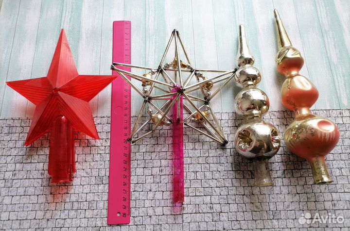 Наконечники макушки на ёлку СССР