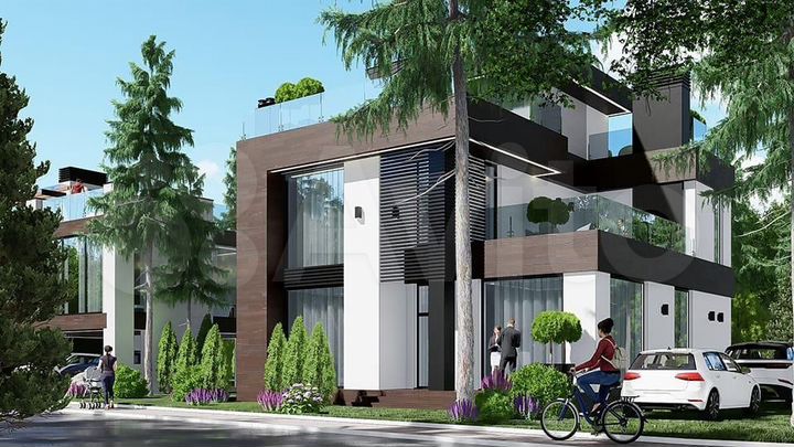 Коттедж 292,3 м² на участке 7 сот.