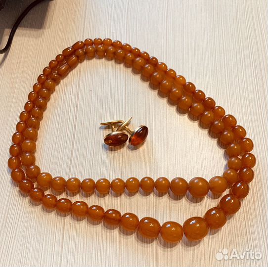 Бусы янтарь СССР