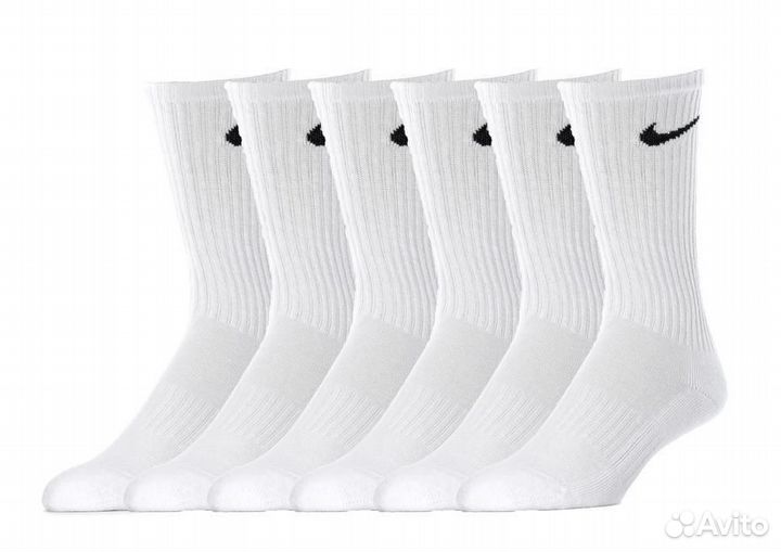 Носки nike высокие белые оригинал