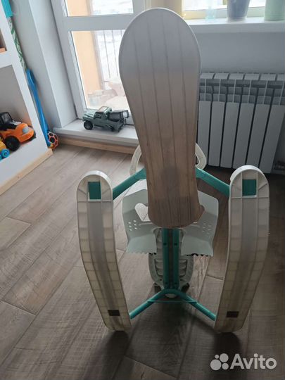 Детский снегокат со спинкой