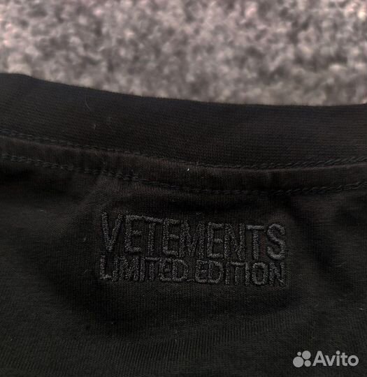 Футболка Vetements call ME Черная