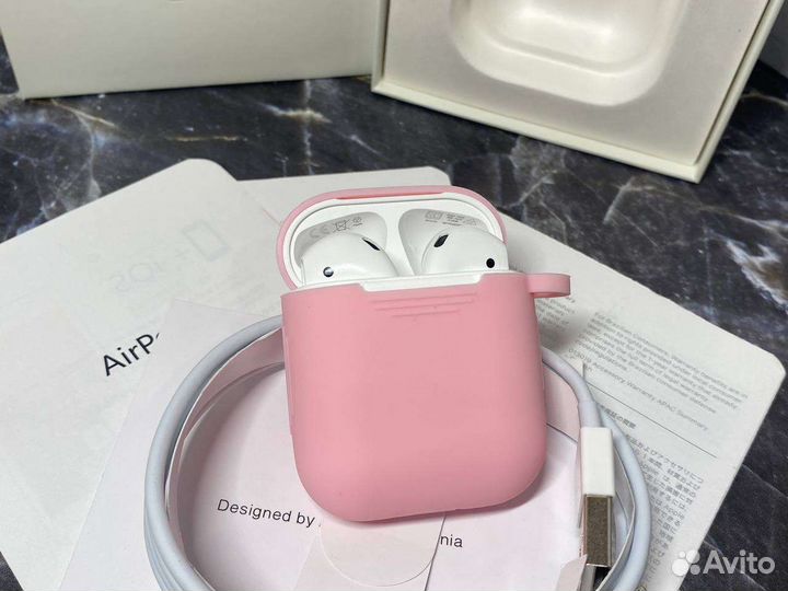 Airpods 2 (Новые) + чехол в подарок