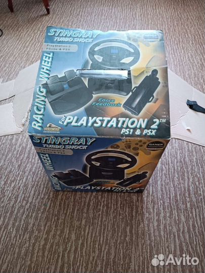 Игровой руль с педалями и коробкой передач