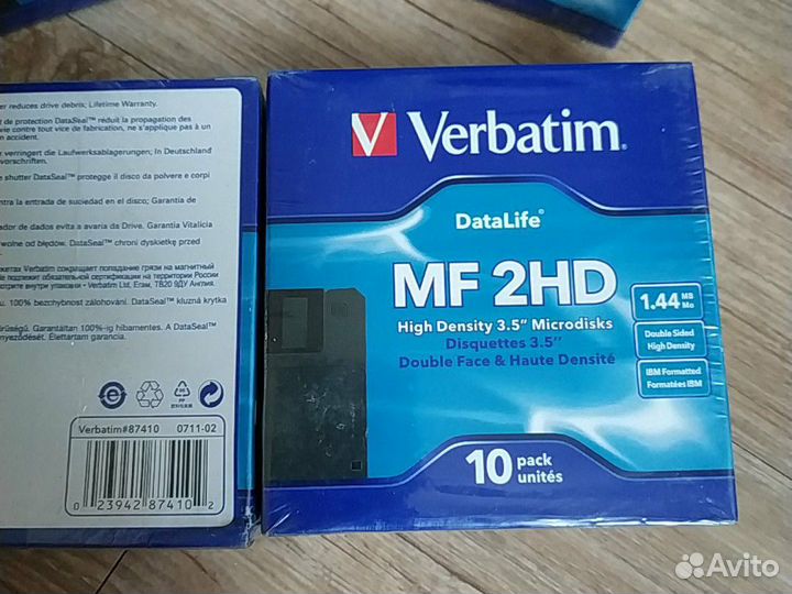 Флоппи-диски (дискеты) Verbatim mf2hd (10шт)