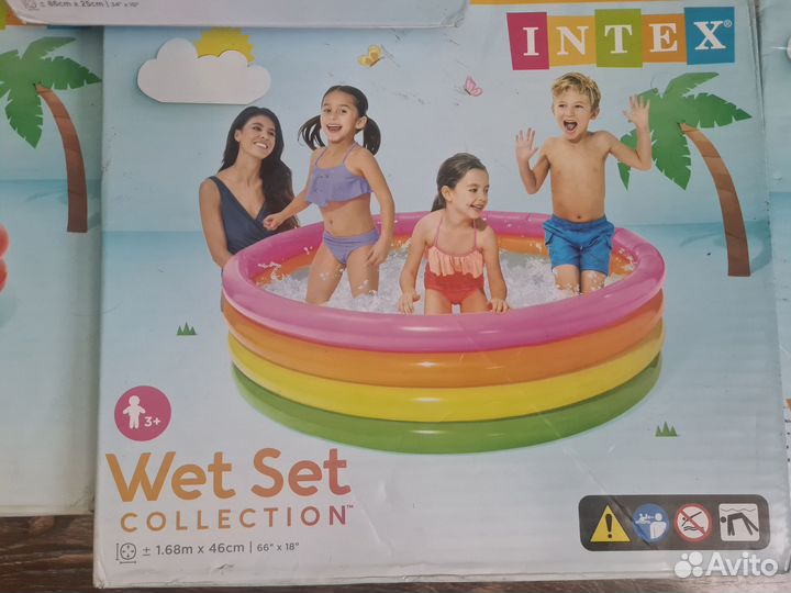 Бассейн детский надувной Intex