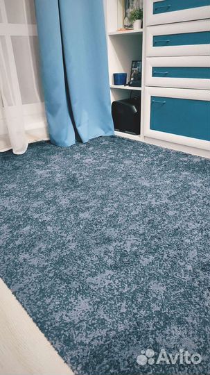 Ковер IKEA Stoense 133х195 см, синий