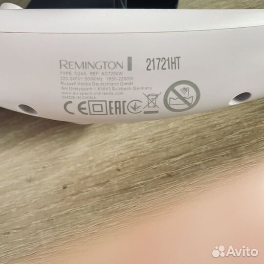 Фен профессиональный remington AC7200W