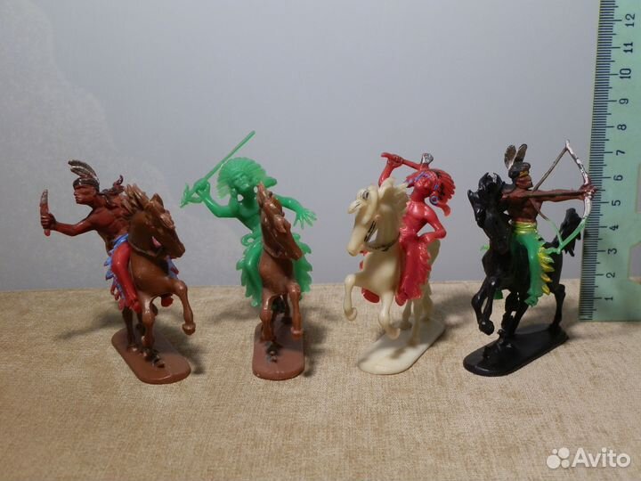Солдатики конные индейцы ковбои Hoeffler Хофлер №2