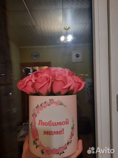Букет из мыльных роз