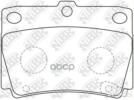 Колодки тормозные дисковые зад PN3391 NiBK