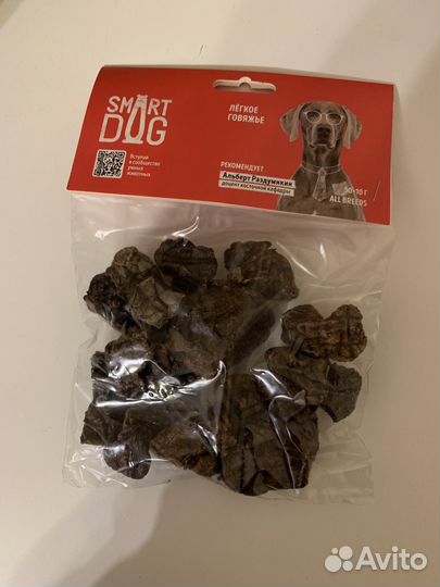 Лакомства для собак Smart Dog гов. легкое
